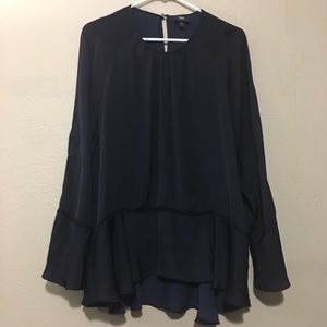 Bell Sleeve Peplum Top